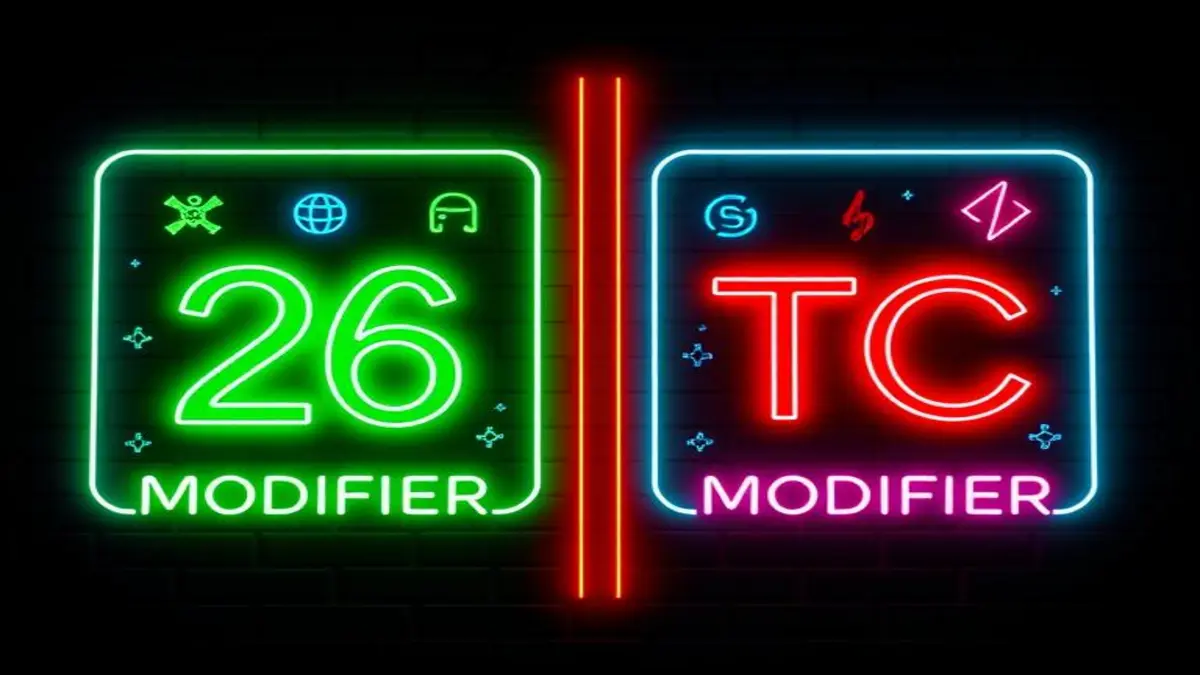Difference between 26 and TC Modifier