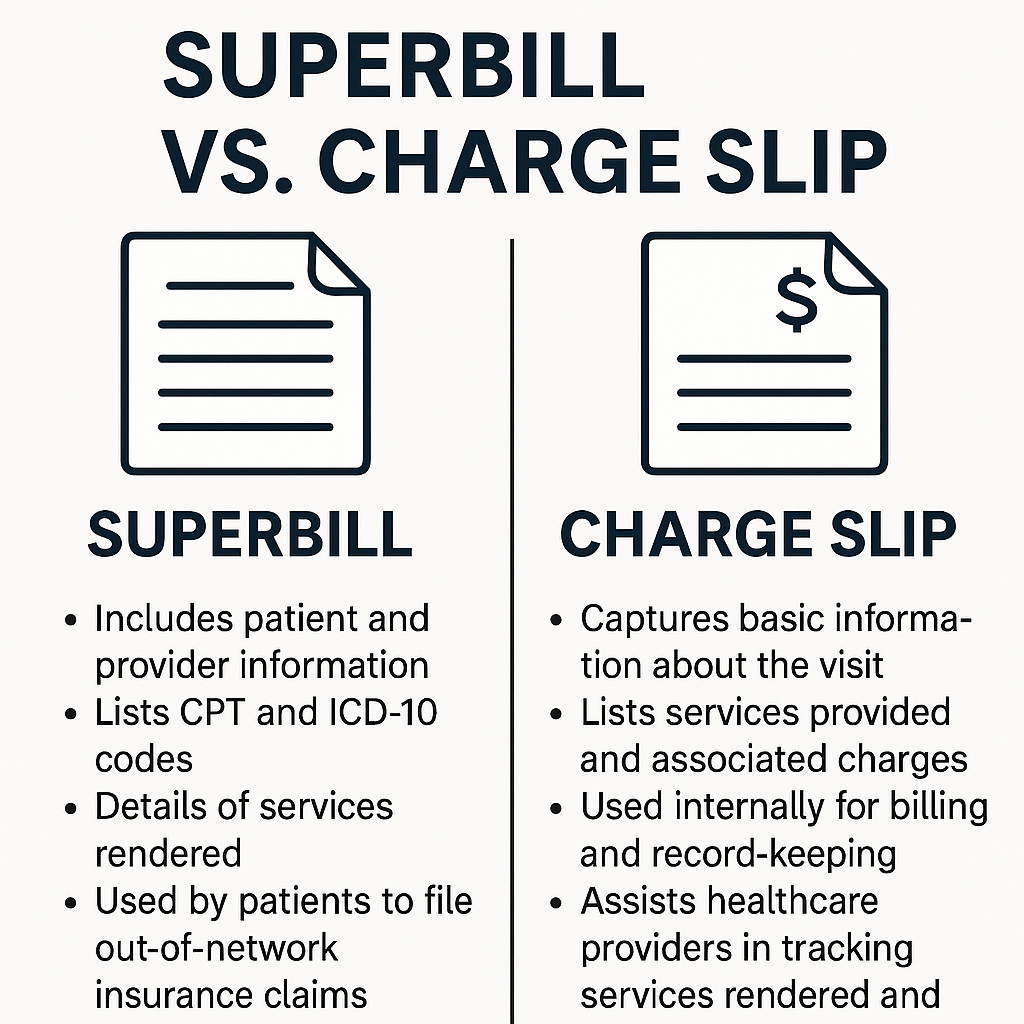 superbill and charge slip
