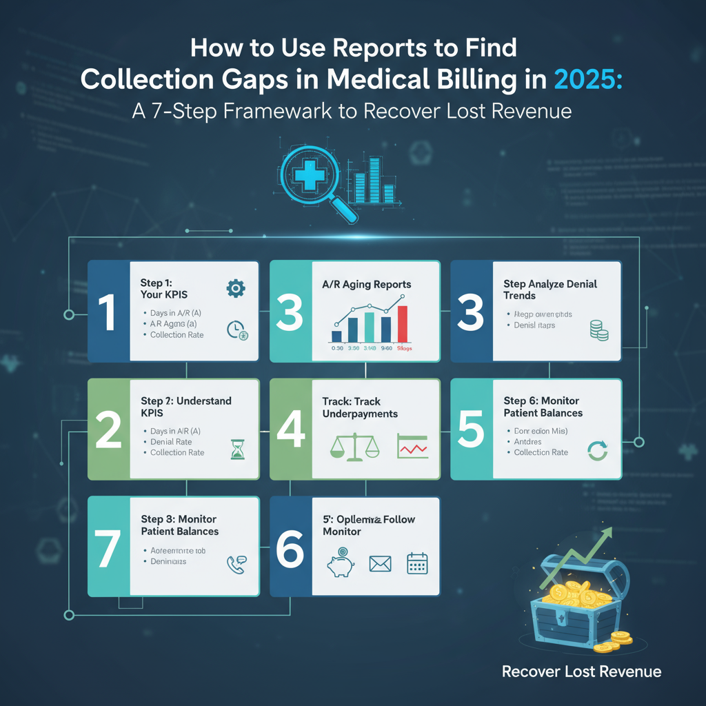 How to Use Reports to Find Collection Gaps in Medical Billing in 2025: A 7-Step Framework to Recover Lost Revenue