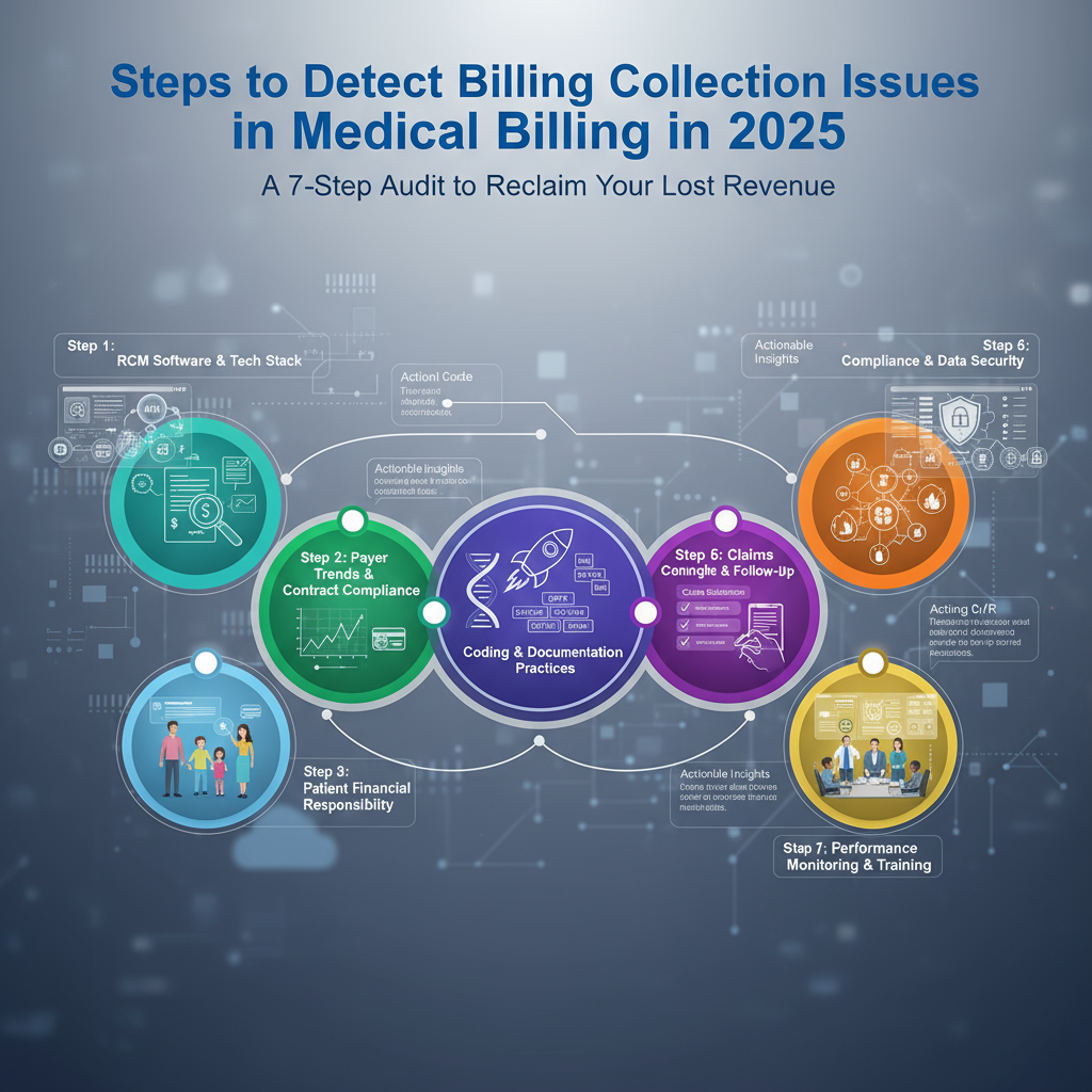 Steps to Detect Billing Collection Issues in Medical Billing in 2025: A 7-Step Audit to Reclaim Your Lost Revenue