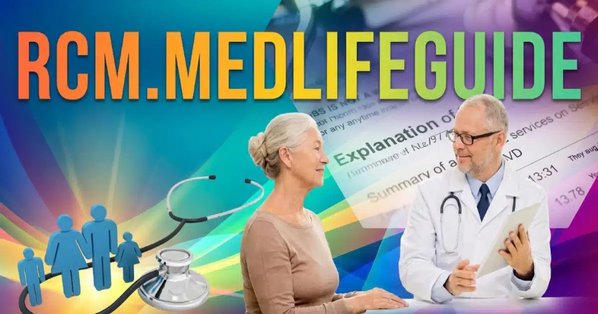 RCM Medlife guide cover featuring healthcare tips and resources for patients and medical professionals.
