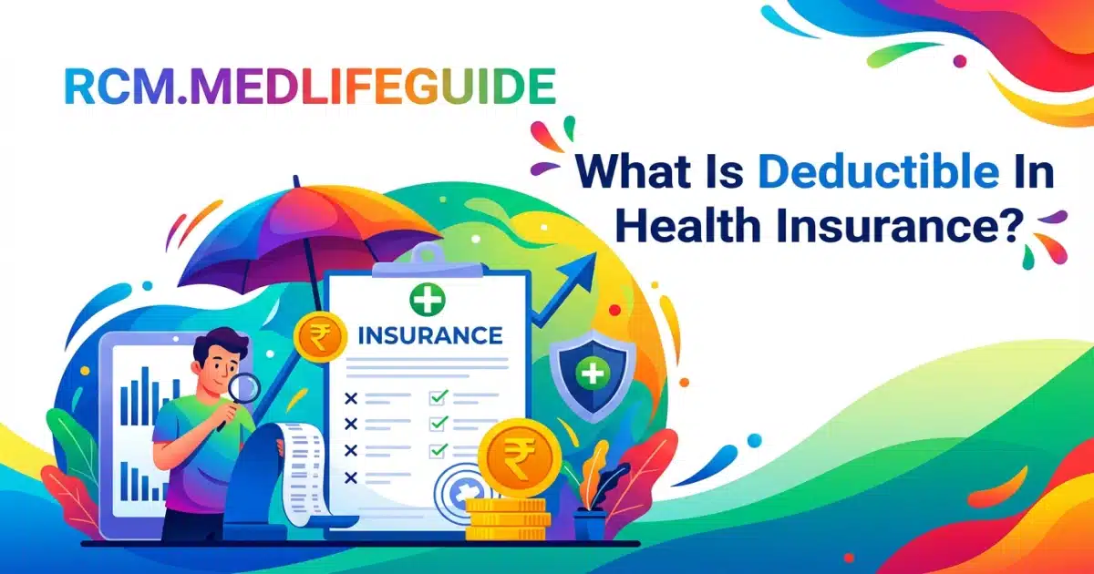 Visual guide detailing health insurance deductibles, including definitions and scenarios for clarity on costs.
