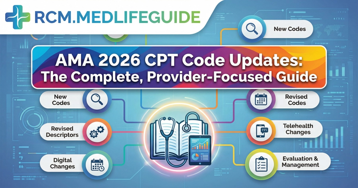 Detailed guide for providers on the AMA 2026 CPT code updates, highlighting key changes and insights.
