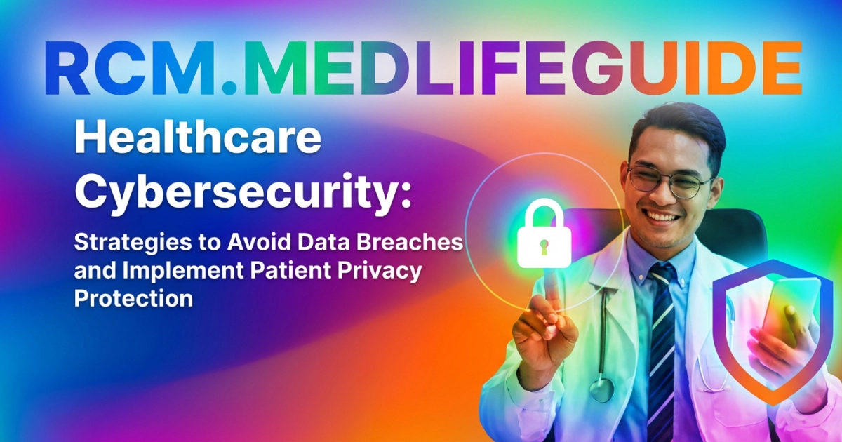 RCM Medlife guide on healthcare cybersecurity strategies to prevent breaches and safeguard patient privacy.