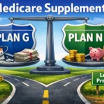 Comparison chart of Medicare Supplement Plan G and Plan N, highlighting coverage differences and costs.