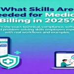 Chart showing key skills for medical billing in 2025, highlighting accuracy, communication, and familiarity with healthcare regulations.